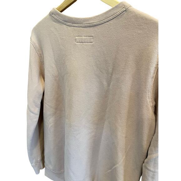 Abercrombie & Fitch Pale Pink Slouchy Oversized Long Sweater Sweatshirt Small - Picture 11 of 12